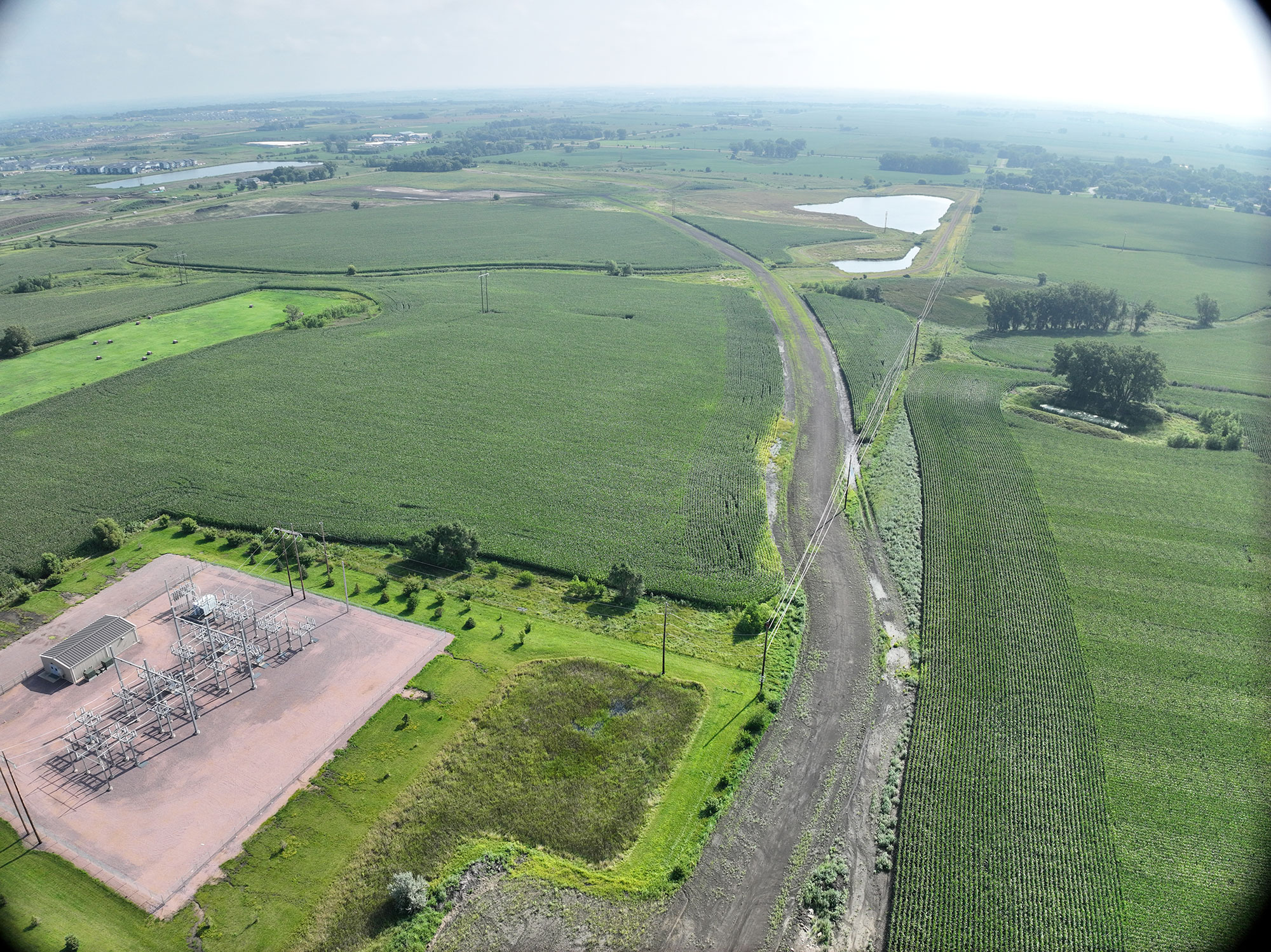 Drone view of surrounding area.